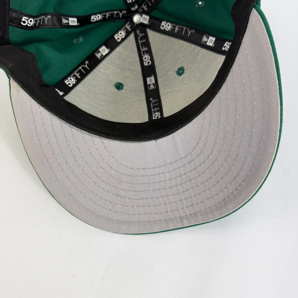 New‎ York Jets New Era 59FIFTY Low Profile Fitted Hat Green NFL Size 7 5/8